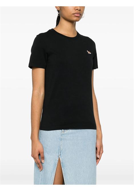 baby fox patch t-shirt woman black MAISON KITSUNÉ | MW00110KJ0008P199